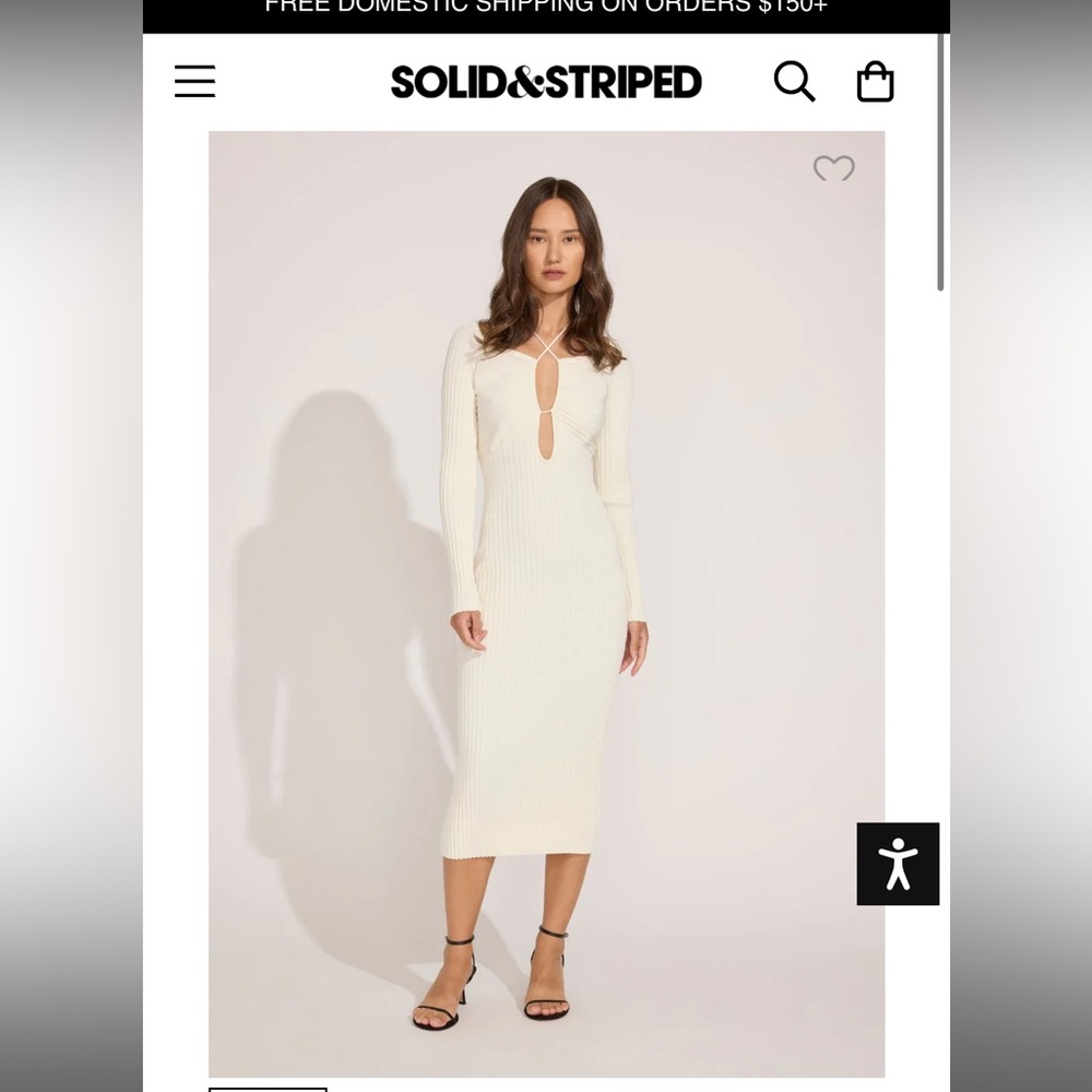 SOLID & STRIPE THE LISA LONG SLEEVE DRESS